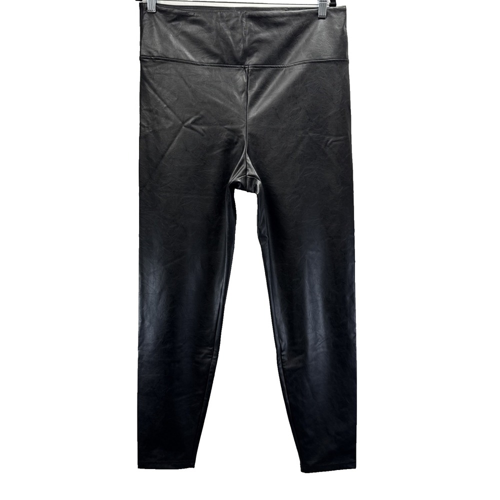 Boston Proper Leggings Womens Large Black Faux Leather‎ Pants High Waist Mobwife